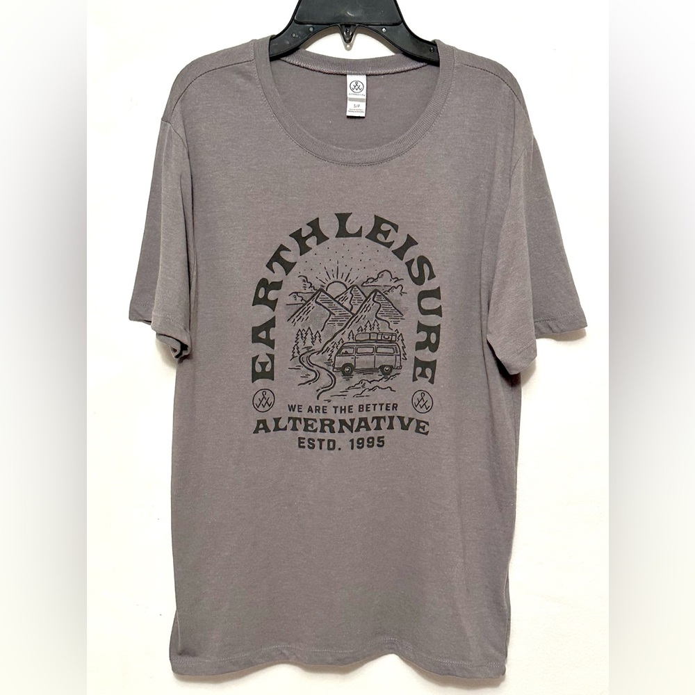 Earth Leisure Alternative Camping Adventure Grey T-Shirt Top S